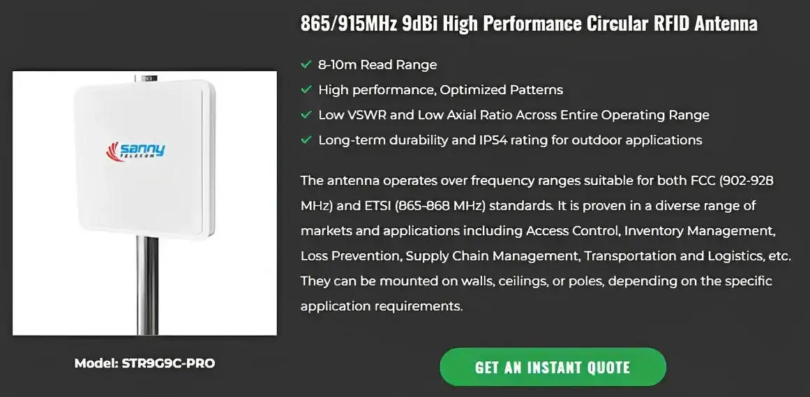 UHF,UHF RFID Antenna,RFID antenna manufacturer